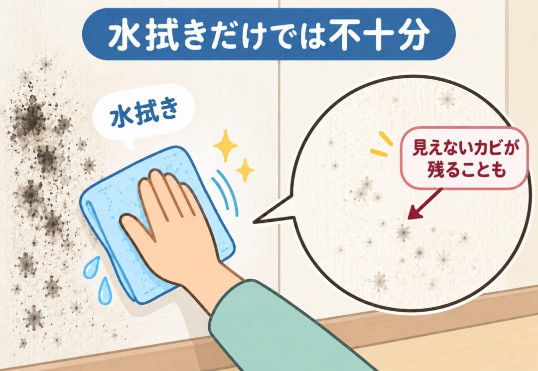 水拭きだけでは不十分な理由