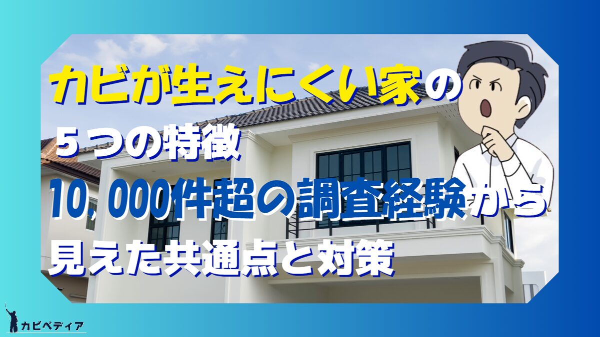 カビが生えにくい家の5つの特徴