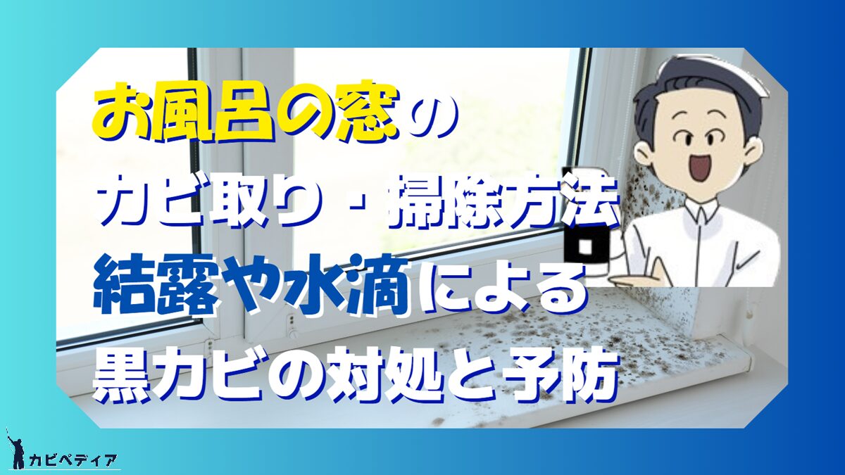 お風呂の窓のカビ取り・掃除方法