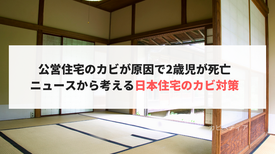 公営住宅のカビが原因で2歳児が死亡/ニュースから考える日本住居のカビ対策