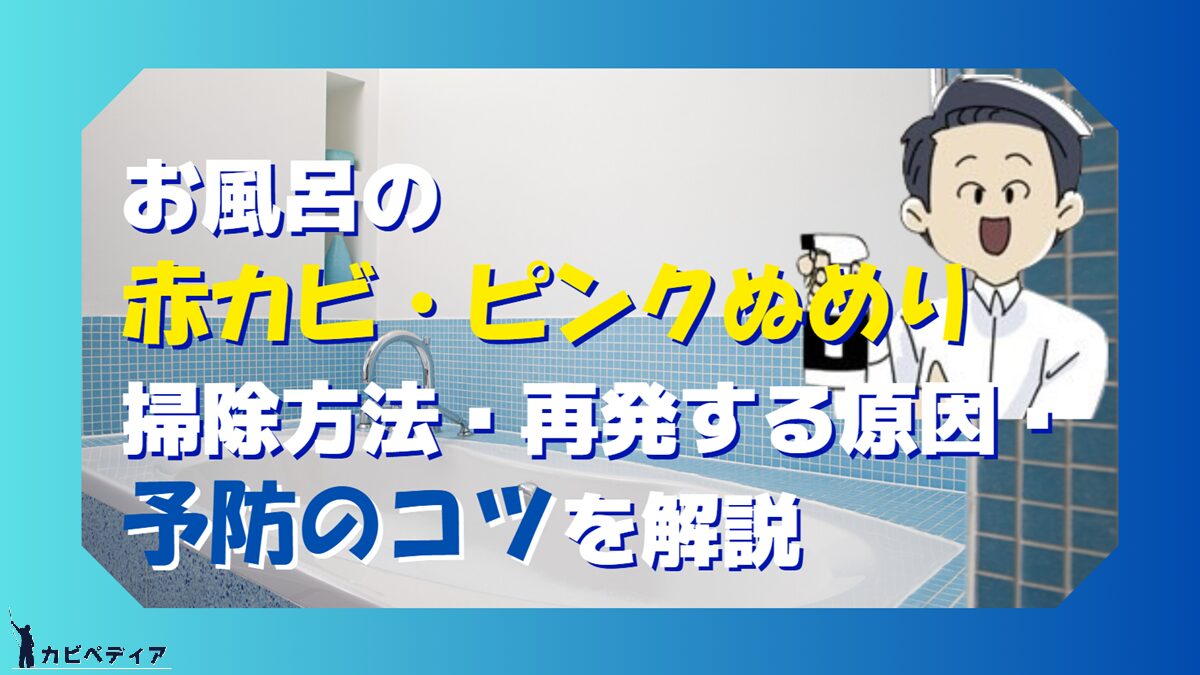 お風呂の赤カビ・ピンクぬめり
